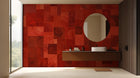Banyo için Modern Kırmızı duvar kağıdı