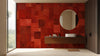 Rustic Red Brushstroke Wallpaper