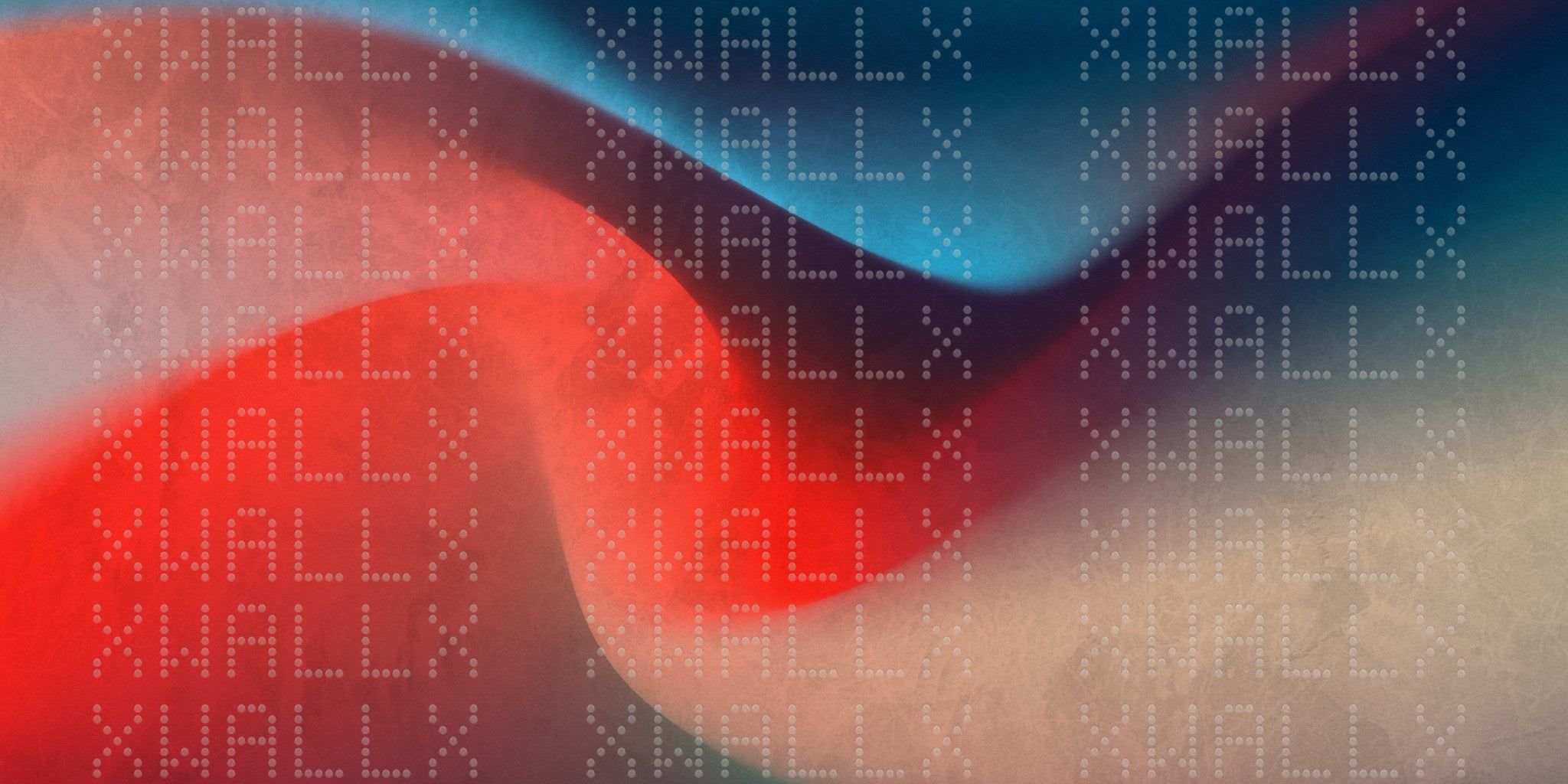 Dynamic Red and Blue Wave Wallpaper