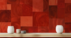 Modern Red wallpaper for Living Room