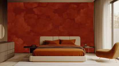 Rustic Red wallpaper for Bedroom