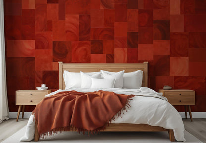 Rustic Red wallpaper for Bedroom