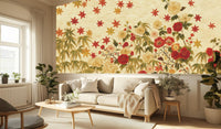 Traditional Red wallpaper for Living Room
