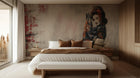 Vintage Red wallpaper for Bedroom