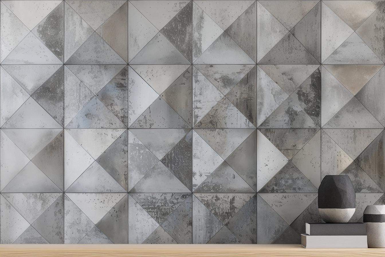 Grey Metallic wallpaper mural - XWALLX