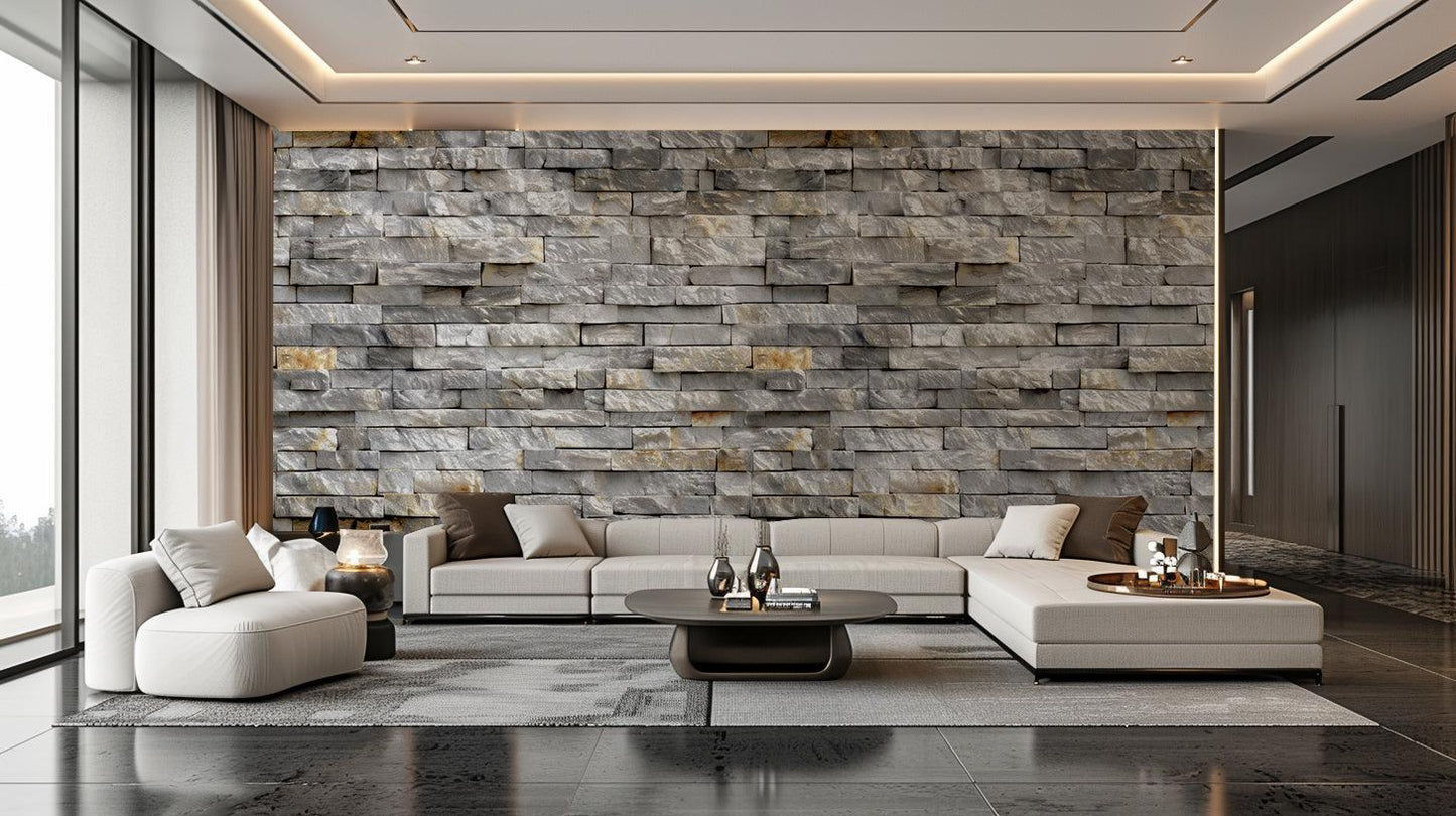 Realistic Stone wall art - XWALLX