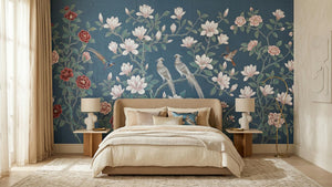 Contemporary Teal wallpaper for Bedroom