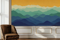 Contemporary Teal wallpaper for Bedroom