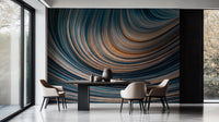 Contemporary Teal wallpaper for Living Room