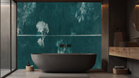 Minimalist Teal wallpaper for Bathroom