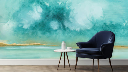 Modern Teal wallpaper for Bedroom