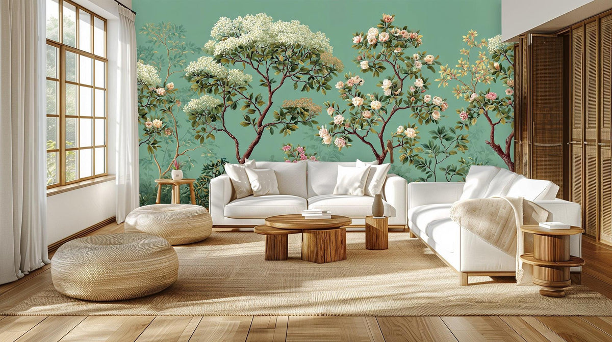 Modern Teal wallpaper for Living Room