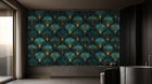 Modern Teal wallpaper for Living Room