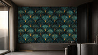 Modern Teal wallpaper for Living Room