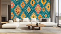 Modern Teal wallpaper for Living Room
