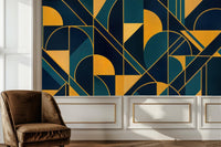 Modern Teal wallpaper for Living Room