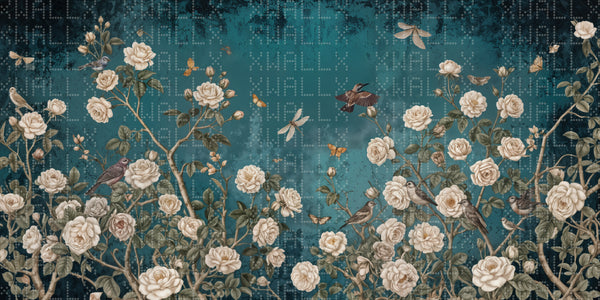 Huzurlu Floral Örtü Duvar Kağıdı - Sample