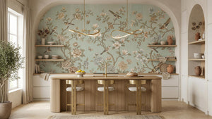 Vintage Teal wallpaper for Kitchen
