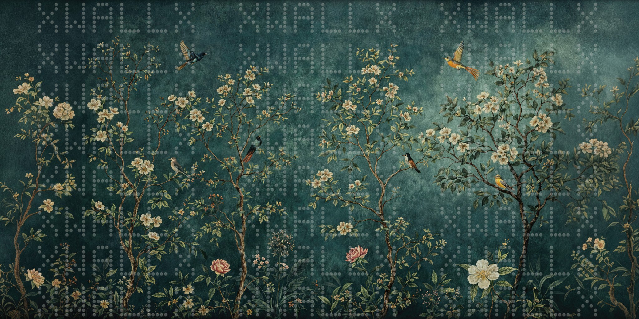 Spring Blossom and Bird Wallpaper