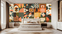 Contemporary Terracotta wallpaper for Bedroom