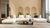 Contemporary Terracotta wallpaper for Living Room