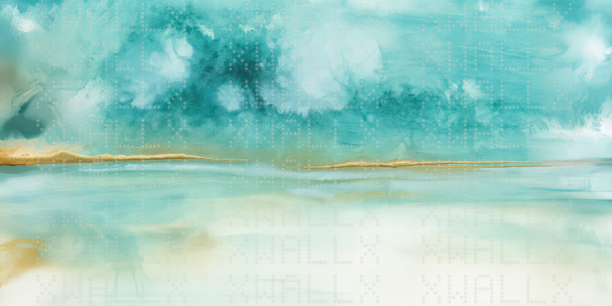 Aqua Horizon Landscape Wallpaper