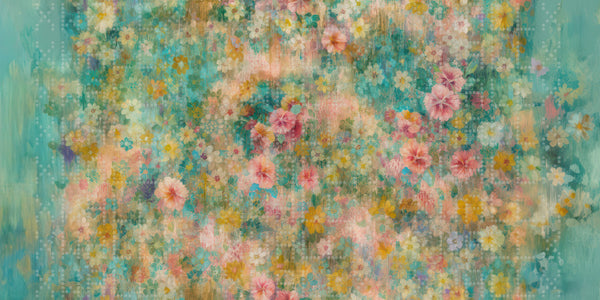 Canlı Floral Şelale Duvar Kağıdı - Sample