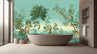 Tropical Turquoise wallpaper for Bathroom