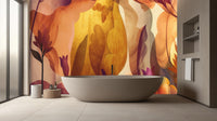 Abstract Warm wallpaper for Bathroom