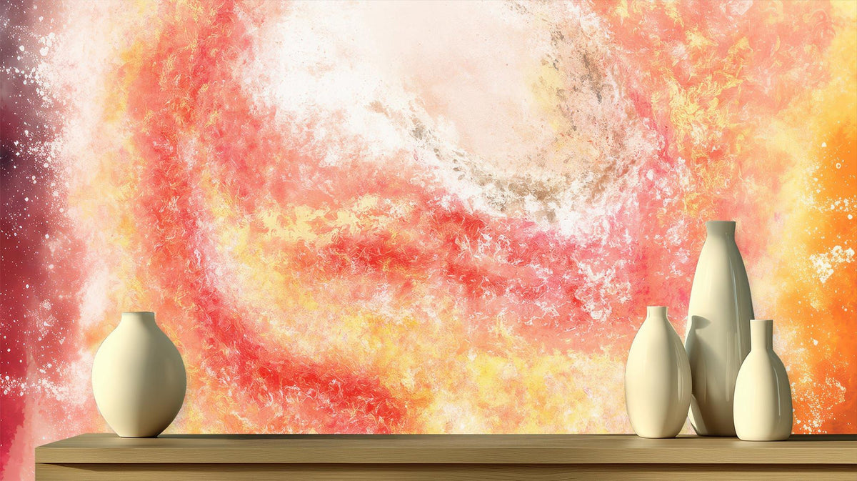 Abstract Warm wallpaper for Living Room