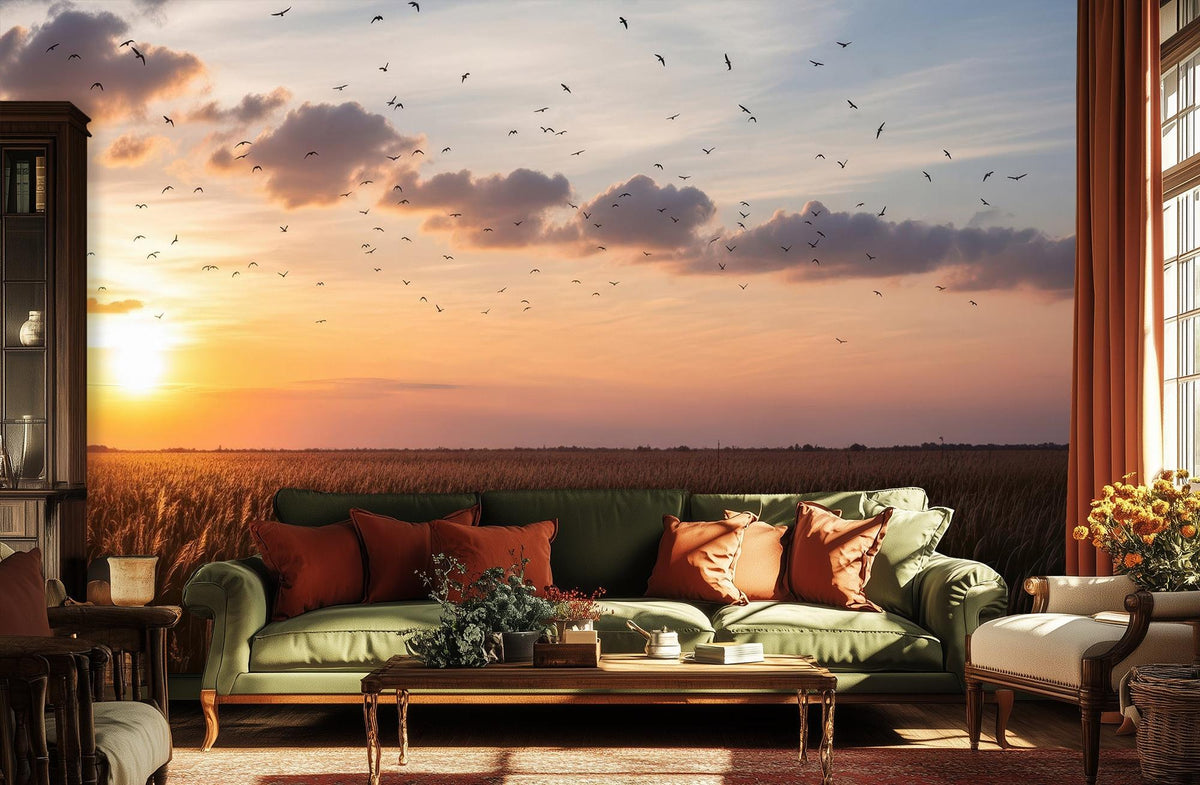 Contemporary Warm wallpaper for Living Room
