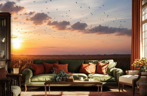 Contemporary Warm wallpaper for Living Room