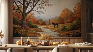 Contemporary Warm Tones wallpaper for Dining Room