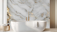 Banyo için Çağdaş Beyaz duvar kağıdı