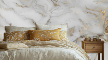 Contemporary White wallpaper for Bedroom