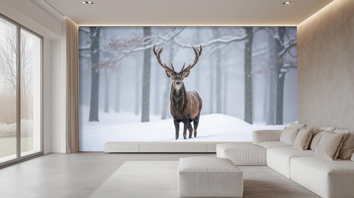 Contemporary White wallpaper for Living Room