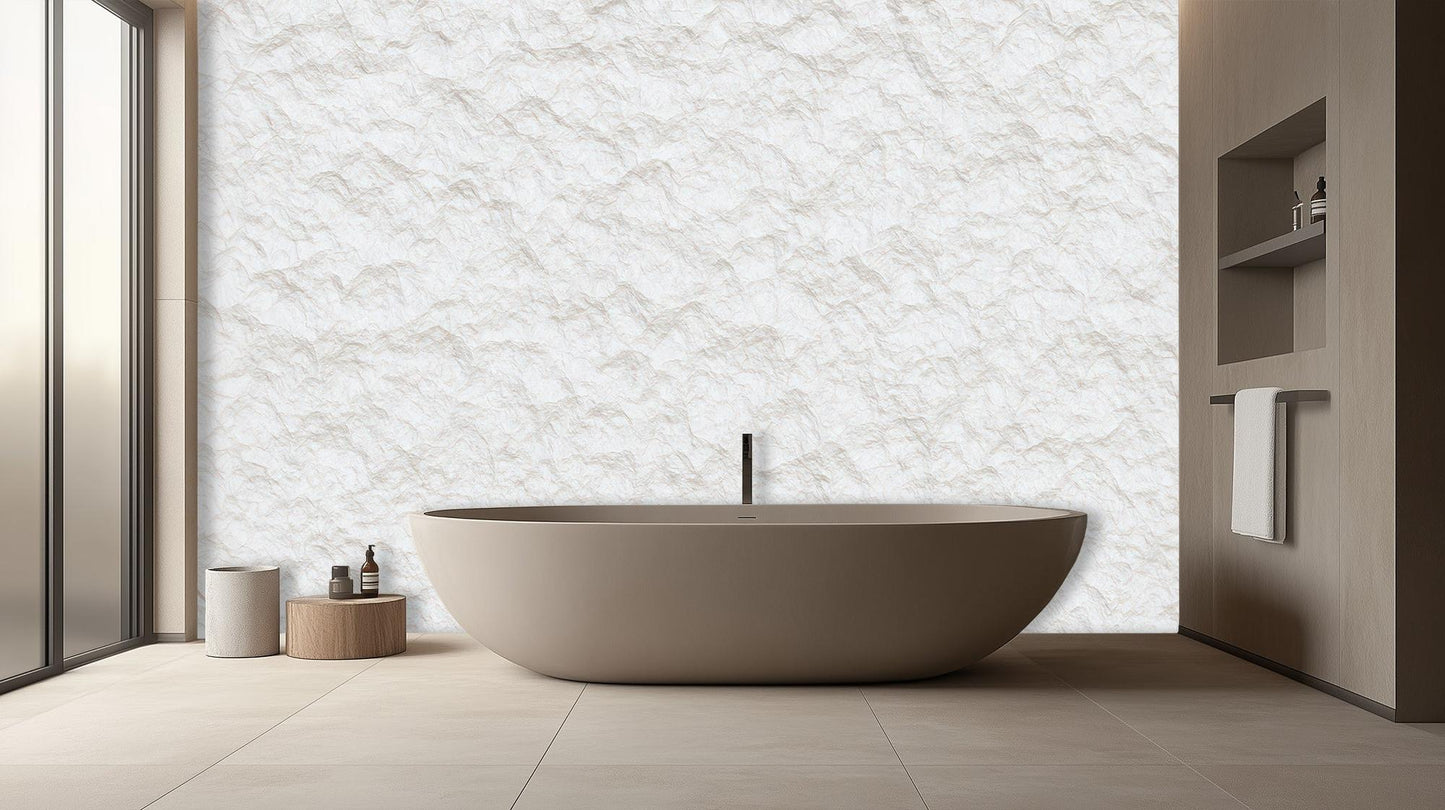 Minimalist White wallpaper for Bathroom