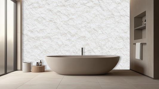Minimalist White wallpaper for Bathroom