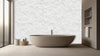 Textured White Stone Wallpaper