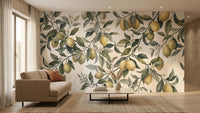 Botanical Yellow wallpaper for Kitchen
