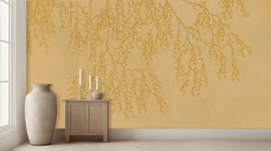 Contemporary Yellow wallpaper for Bedroom