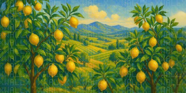 Limon Bahçesi Panoraması Duvar Kağıdı - Sample