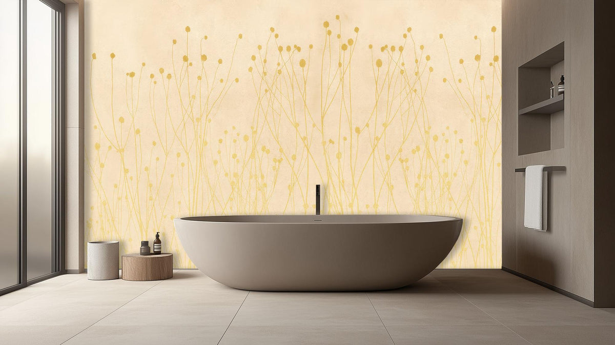Modern Yellow wallpaper for Bathroom