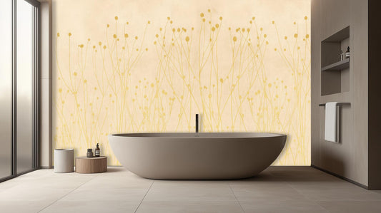 Modern Yellow wallpaper for Bathroom