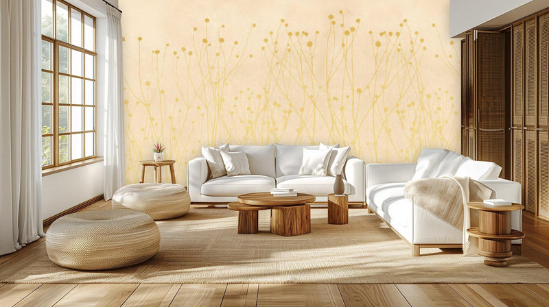 Modern Yellow wallpaper for Living Room