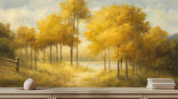 Traditional Yellow wallpaper for Living Room