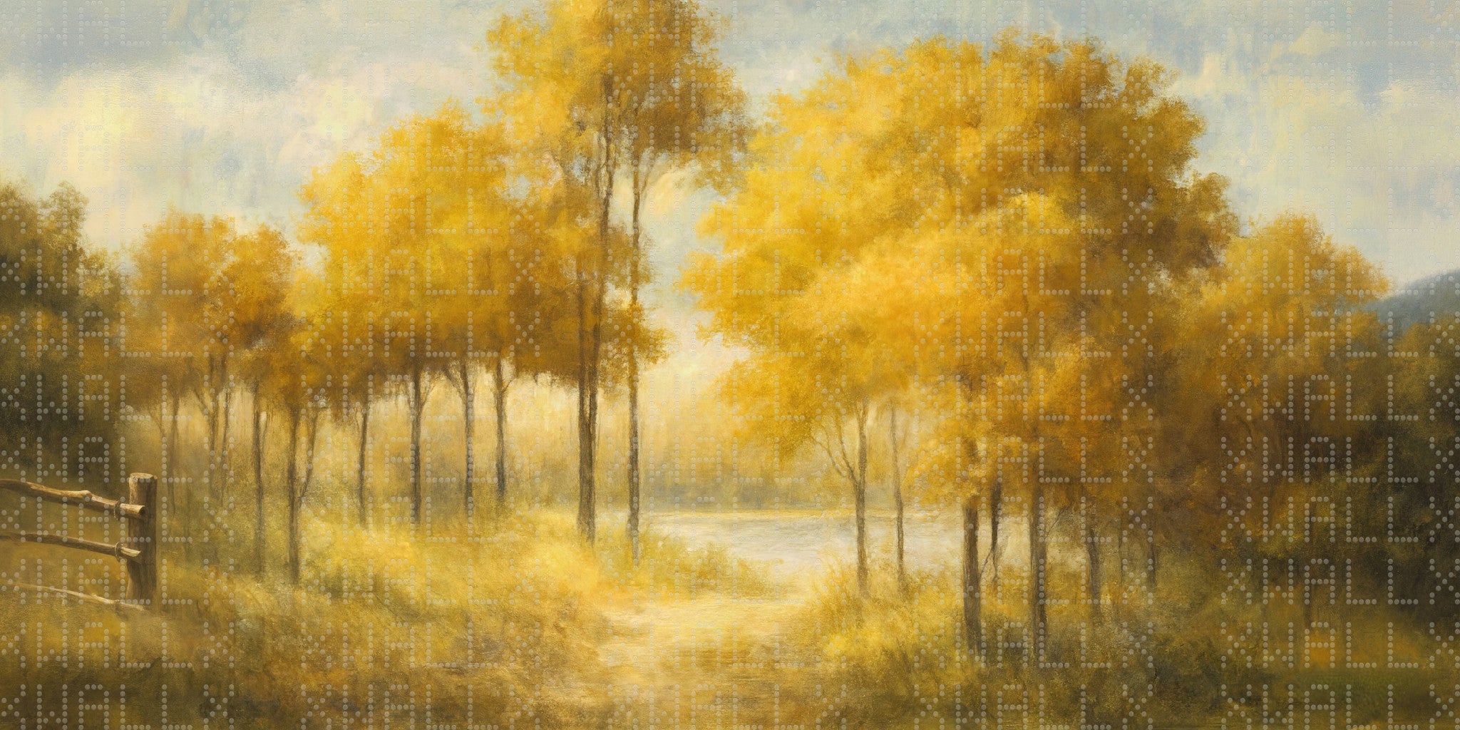 Golden Autumn Trees Wallpaper